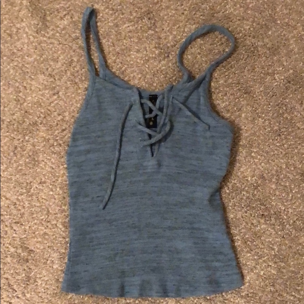 Blue Tank Croptop